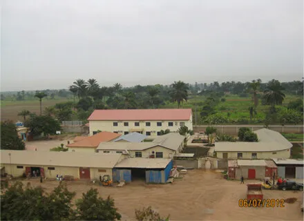 Vista aerea da base da Benguela