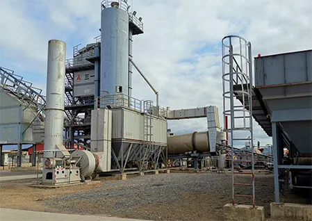 Central de betão com silos de cimento