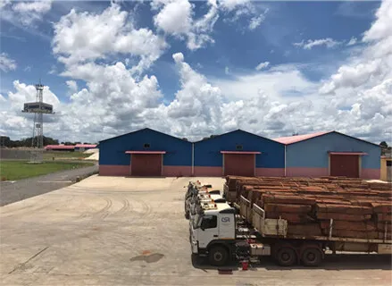Vista aerea da base do Moxico